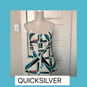 Quick Silver Spaghetti Strap Flowy Blouse Size S